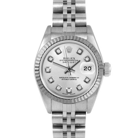 Rolex Datejust 26mm | 69174-SLV-DIA-AM-FLT-JBL