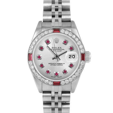 Rolex Datejust 26mm | 69174-SLV-RBY-AM-4RBY-JBL