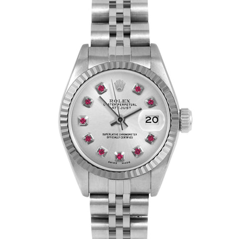 Rolex Datejust 26mm | 69174-SLV-RBY-AM-FLT-JBL