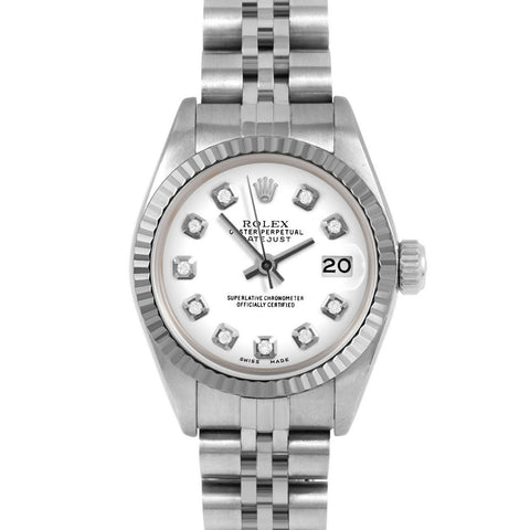 Rolex Datejust 26mm | 69174-WHT-DIA-AM-FLT-JBL