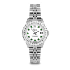 Rolex Datejust 26mm | 69174-WHT-EMD-AM-2CT-JBL