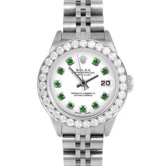 Rolex Datejust 26mm | 69174-WHT-EMD-AM-2CT-JBL