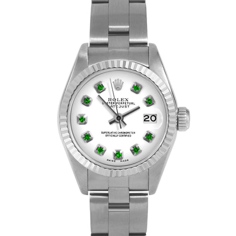 Rolex Datejust 26mm | 69174-WHT-EMD-AM-FLT-OYS