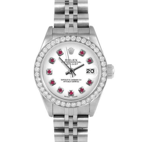 Rolex Datejust 26mm | 69174-WHT-RBY-AM-BDS-JBL