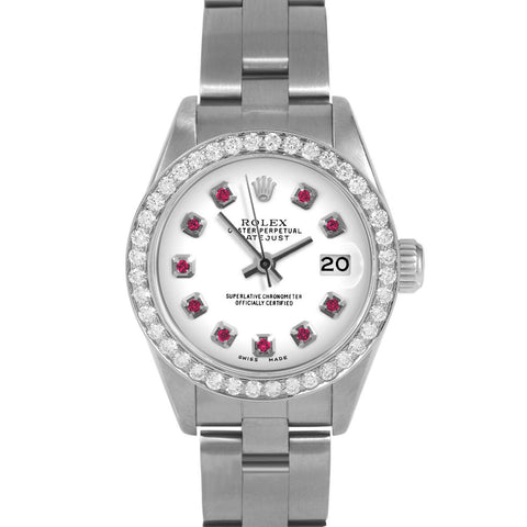 Rolex Datejust 26mm | 69174-WHT-RBY-AM-BDS-OYS