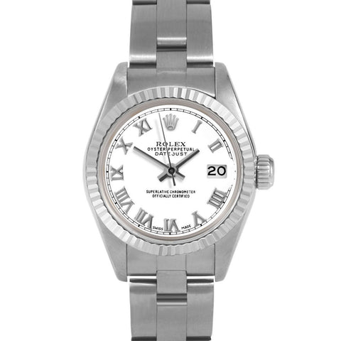 Rolex Datejust 26mm | 69174-WHT-ROM-FLT-OYS