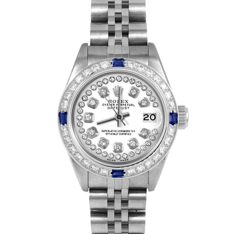 Rolex Datejust 26mm | 69174-WHT-STRD-4SPH-JBL