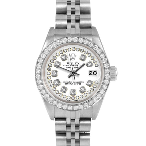 Rolex Datejust 26mm | 69174-WHT-STRD-BDS-JBL