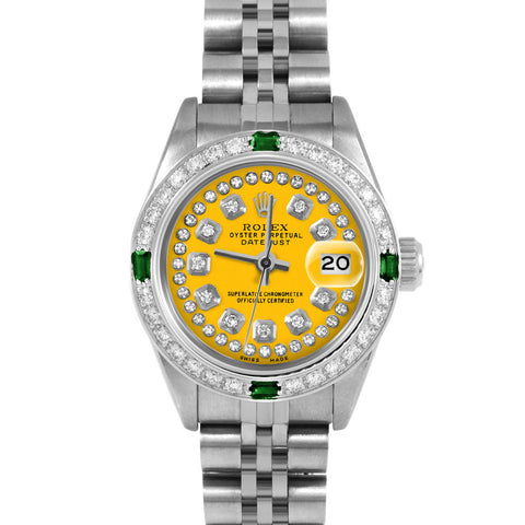 Rolex Datejust 26mm | 69174-YLW-STRD-4EMD-JBL